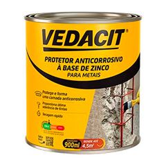 Primer Protetor Anticorrosivo 900ml à Base de Zinco para Metais VEDACIT / REF. 121800