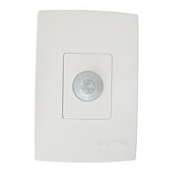 Sensor de Presença 180° 4x2 Bivolt com Fotocélula para Embutir sem Chave Branco QUALITRONIX / REF. QI2MB