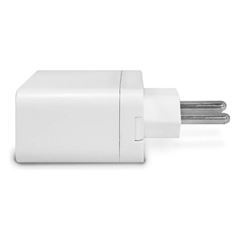 Plug Protetor Elétrico 2P+T 10A Branco QUALITRONIX / REF. QPP03B