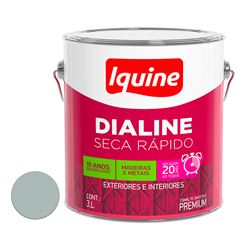 Tinta Esmalte Alto Brilho 3L Dialine Seca Rápido Platina IQUINE / REF. 62200682R