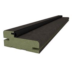 Batente de Madeira 3 Peças 6,8cm com Borracha Laminado Preto Texturizado ROCHA / REF. 10003(4657)