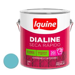 Tinta Esmalte Alto Brilho Dialine Seca Rápido 3L Azul Celeste IQUINE / REF. 62204782