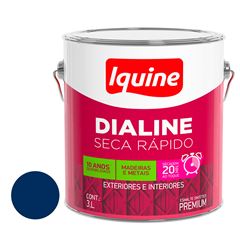 Tinta Esmalte Alto Brilho 3L Dialine Seca Rápido Azul Del Rey IQUINE / REF. 62204882