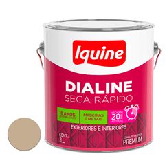 Tinta Esmalte Alto Brilho 3L Dialine Seca Rápido Camurça IQUINE / REF. 62201682