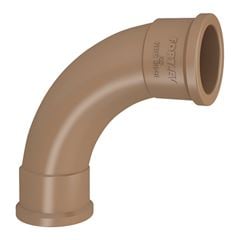Curva 90° Soldável em PVC 40mm FORTLEV / REF. 10100409