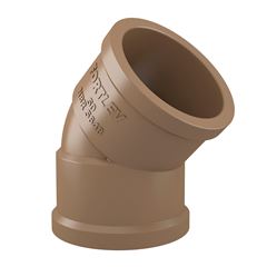 Joelho 45° Soldável em PVC 50mm FORTLEV / REF. 10120509