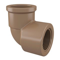 Joelho 90° Soldável com Rosca em PVC 25mmx3/4 Pol. FORTLEV / REF. 10142539