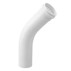 Curva 45° Longa Esgoto SN em PVC 150mm Branco FORTLEV / REF. 11451501