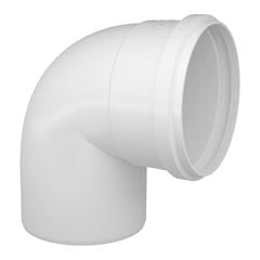 Joelho 90° Esgoto SN em PVC 150mm Branco FORTLEV / REF. 11131501