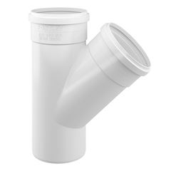 Junção Simples Esgoto SN em PVC 150x150mm Branco FORTLEV / REF. 11151501