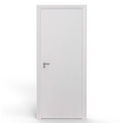 Porta de Madeira 100x210cm Lisa Super Branco New ROCHA / REF. 10005(2474)