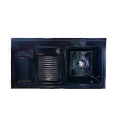 Tanque Sintético 100x50cm Delta Mármore Preto Perolizado BELLA PIA / REF. 5007