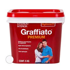Textura Acrílica Riscado 5kg Graffiato Branco Neve HYDRONORTH / REF. 95521