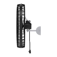 Ventilador de Plástico 100cm 200v 1/2cv de Parede com 3 Pás Preto VENTISOL / REF. 7522