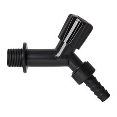 Torneira para Jardim de Plástico 1/2 e 3/4 com Bico Preto REBOUÇAS / REF. 499