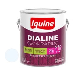 Tinta Esmaltada Fosca 3L Dialine Seca Rápido Branco Neve IQUINE / REF. 63200282