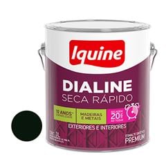 Tinta Esmaltada Fosca 3L Dialine Seca Rápido Preto IQUINE / REF. 63205782