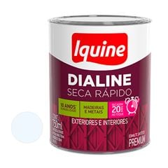 Tinta Esmaltada Fosca 750ml Dialine Seca Rápido Branco Neve IQUINE / REF. 63200283R