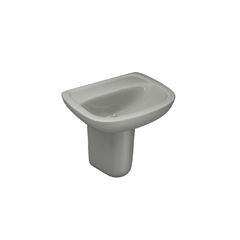 Lavatório para Coluna 45x35cm Vogue Plus Aspen L510 Cinza Real DECA / Ref. L.510.87