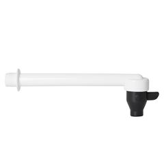 Torneira para Cozinha em Plástico de Parede 1/2 18cm com Alavanca Branca REBOUÇAS / REF. 13