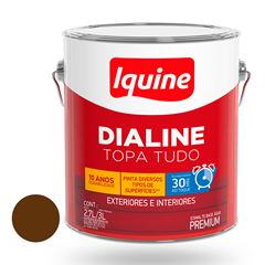 Tinta Esmalte Alto Brilho Dialine Base Água 3L Marrom Tabaco IQUINE / REF. 234202982