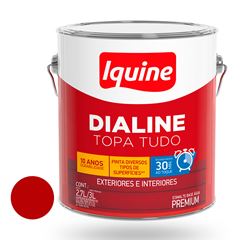 Tinta Esmalte Alto Brilho 3L Dialine Base Água Vermelho IQUINE / REF. 234204582