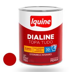 Tinta Esmalte Alto Brilho 750ml Dialine Base Água Vermelho IQUINE / REF. 234204583