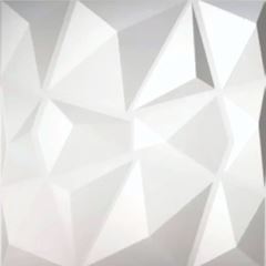 Painel 3D 50X50cm Diamante com 8 Peças PretoMEBUKI / REF. 10400653