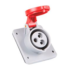 Tomada de Embutir Industrial 2P+T 32A 380-415V 9H IP44 TRAMONTINA / REF. 56255237