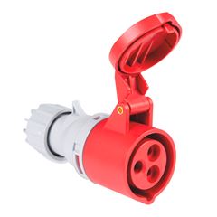 Tomada de Acoplamento Industrial 2P+T 16A 380-415V 9H IP44 TRAMONTINA / REF. 56255131
