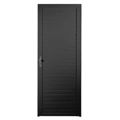 Porta de Giro 80x210 Lambril Prime Alumínio Preto QUALITY / REF. HOP005018