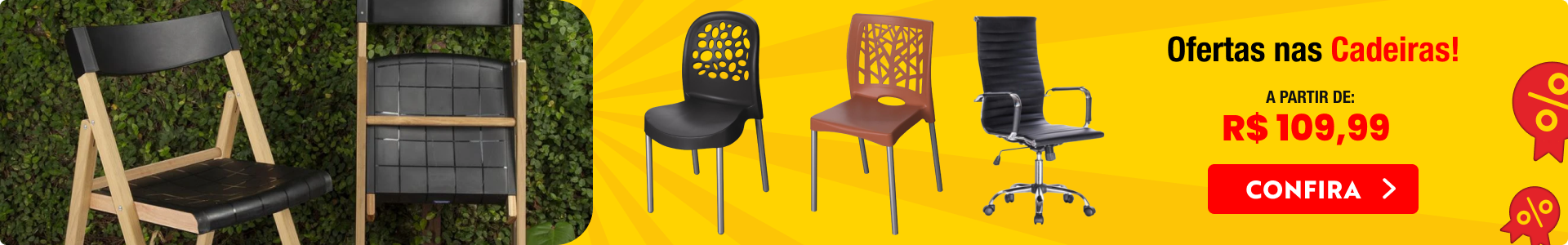 Ofertas nas cadeiras