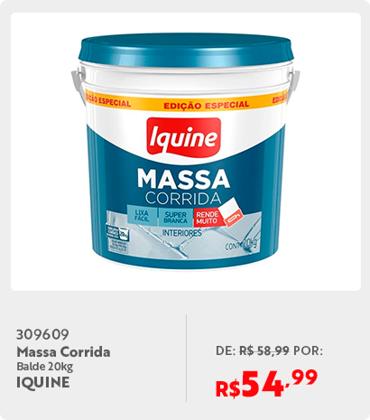 309609	Massa Corrida Balde 20kg IQUINE PE