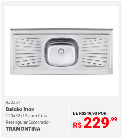 BALCÃO INOX