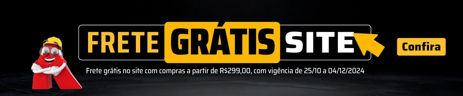 Frete grátis BLACK FRIDAY