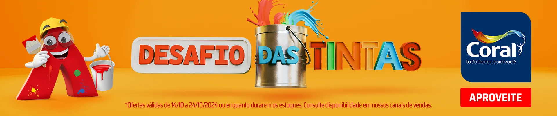 Desafio das tintas e acessórios