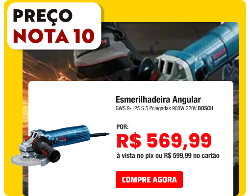 PREÇO NOTA 10 - 307158 307158 Esmerilhadeira Angular -  REC/MAC