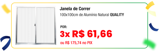 954914 Janela de Correr Home 100x100cm