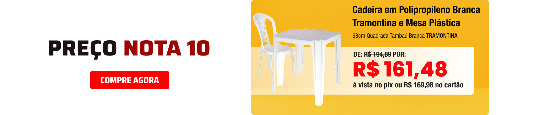 MESA E CADEIRA TRAMONTINA