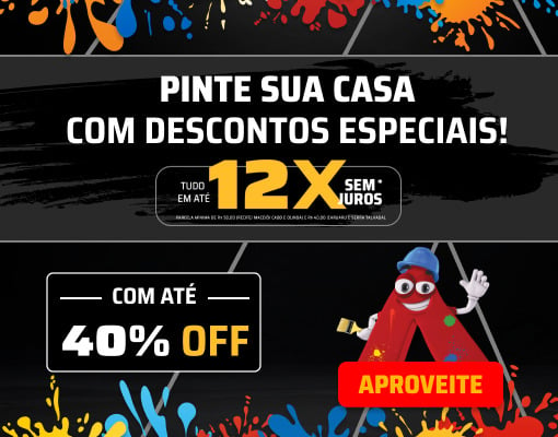 Pinte sua casa com descontos especiais