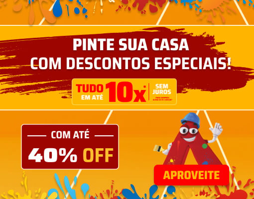 Pinte sua casa com descontos especiais