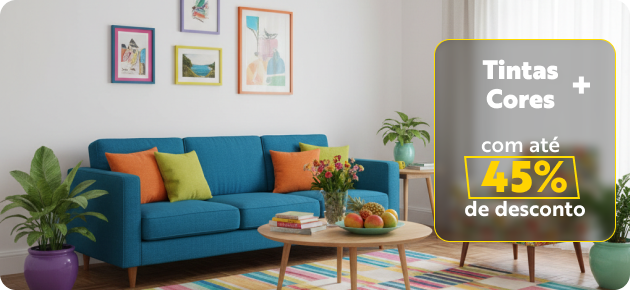 TINTAS + CORES 50% OFF